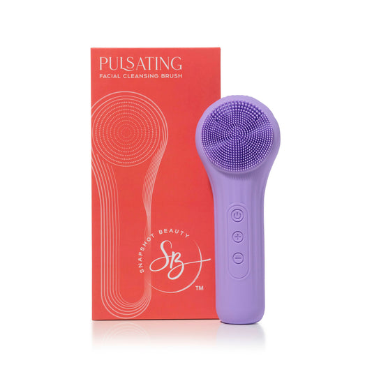 Pulsating Facial Cleansing Brush - Purple
